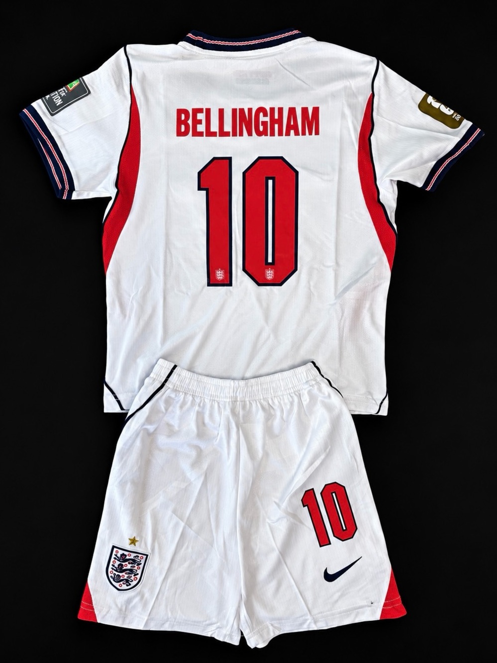 2026 Jude Bellingham England #10 Nike Kids Jersey & Shorts Set